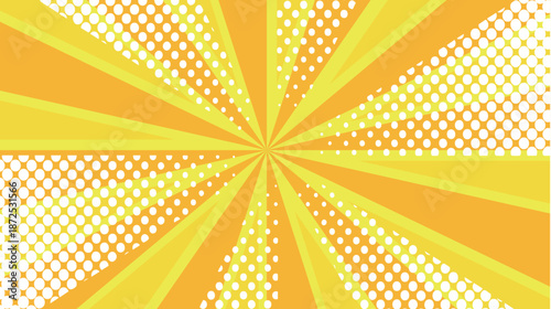 太陽　スクリーントーン　黄色　背景