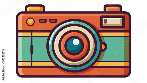 Vintage Camera Illustration for Photography Concept
