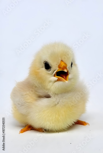 Wallpaper Mural  cute and fluffy baby chick. The chick has bright yellow feathers and a small beak, giving it an endearing and adorable appearance. Torontodigital.ca