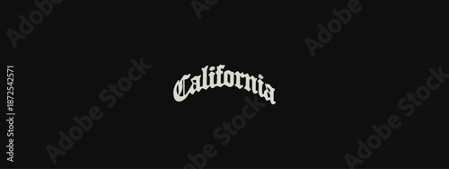 California Gothic Lettering Vector - Chrome Hearts Inspired Typography and Urban Streetwear Design