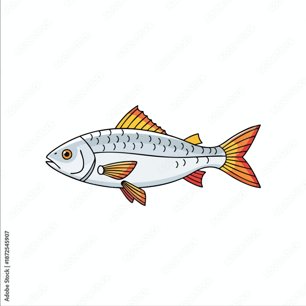 Obraz premium Colorful Fish Illustration