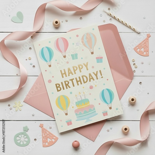 Joyful Birthday Flat Lay