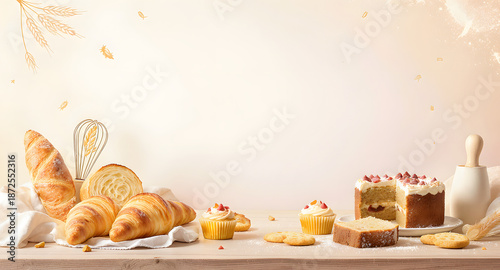 World Baking Day Professional Poster Design with Assorted Baked Goods