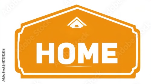 Home house orange icon