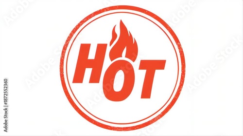 Hot fire flame red icon