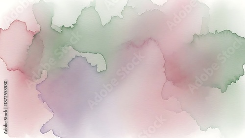 Abstract watercolor world map background featuring floral illustrations of global continents and oceans in a colorful travel design