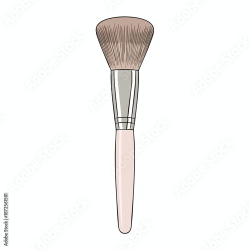 Illustration of a Makeup Brush