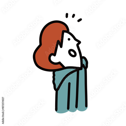 子供のイラストアイコン　小学生