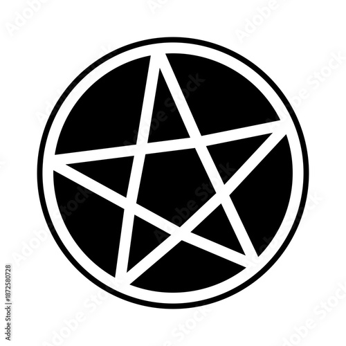 satanism glyph icon