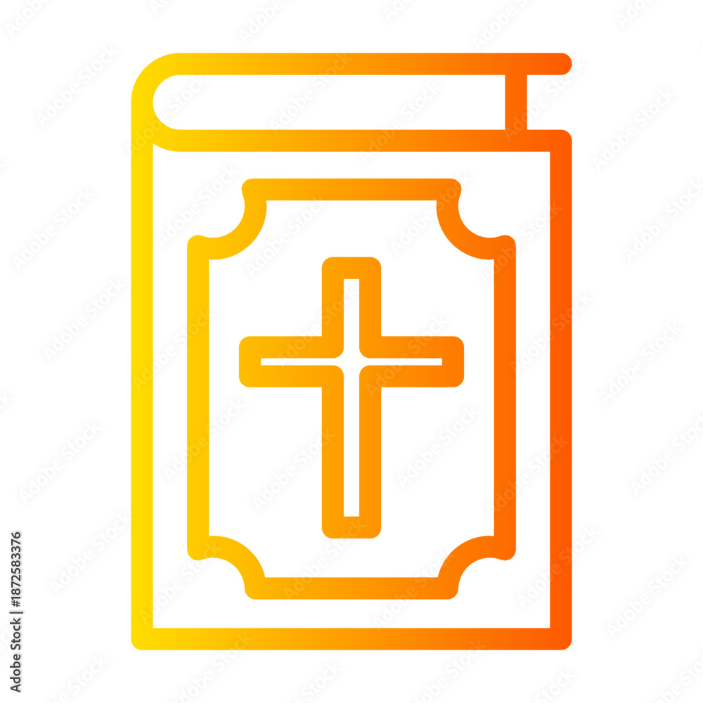 Obraz premium bible gradient icon