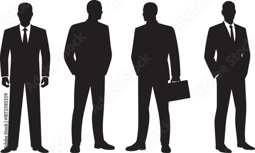 business people silhouettes