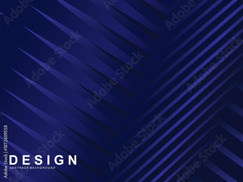 Premium background design with diagonal dark blue stripes pattern. Vector horizontal template for digital lux business banner, contemporary formal invitation, luxury voucher, prestigious gift certific
