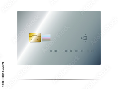 Blank Silver Contactless Credit Card