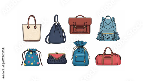set of fashion bags