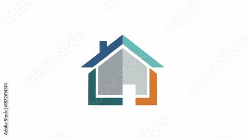 Modern Abstract House Logo Design.