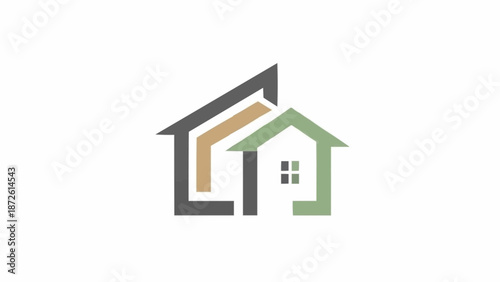Modern Abstract House Logo Design.