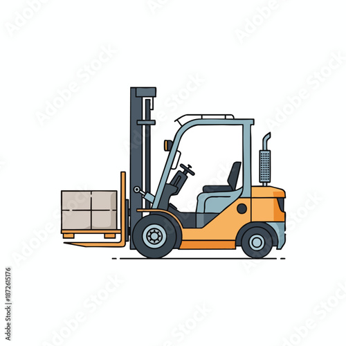 Forklift Truck with Pallet Load