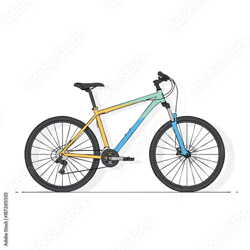 Colorful Bicycle Illustration
