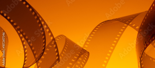 Photos Abstract colorful cinematic background with film strip
