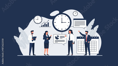 Business Team Meeting Planning Time Management Strategy