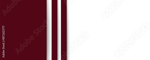 Foto Maroon and White Minimal Corporate Banner Background