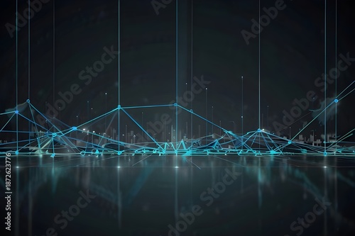 Modern defense technology with geometric jet outlines