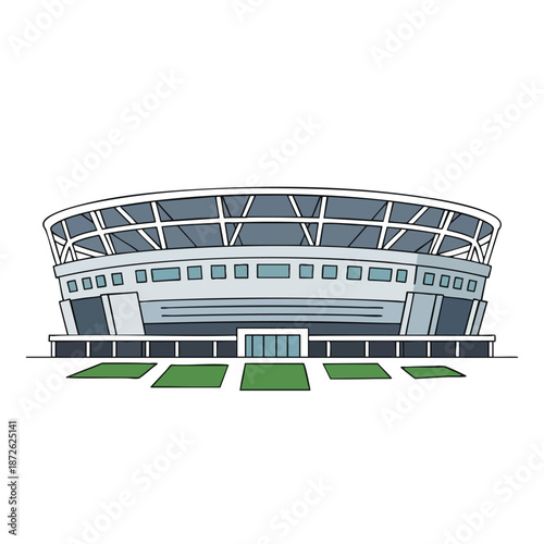Modern Stadium Illustration
