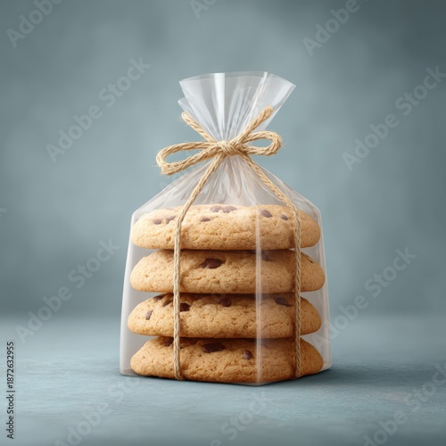 Wallpaper Mural Freshly Baked Cookies Wrapped in Cellophane with Twine Tie Torontodigital.ca