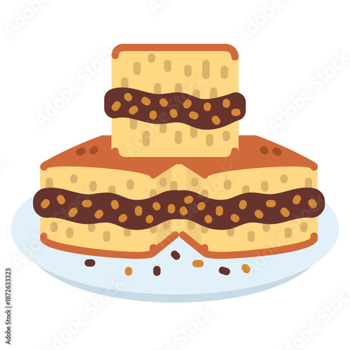 Indonesian Martabak Manis Sweet Cake Icon