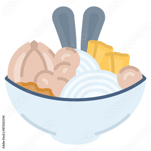 Indonesian Meatball Soup Bakso Icon