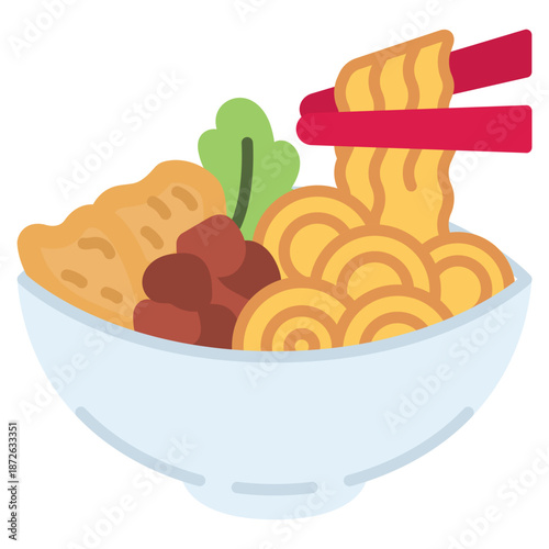 Mie Ayam Chicken Noodle Icon