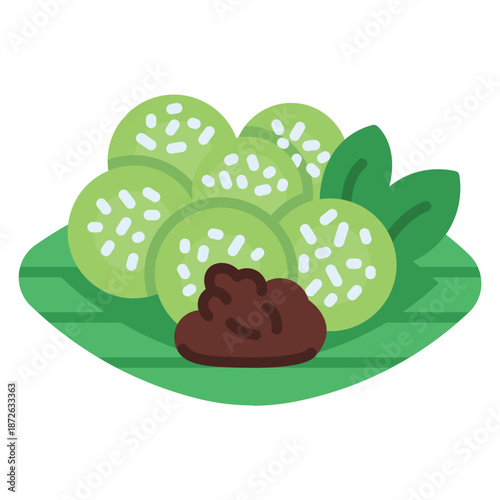 Klepon Rice Balls Icon