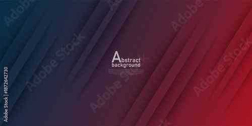 Abstract gradient dark blue and red background. Simple elegant shadow texture with lights pattern element concept design. Eps10 vector