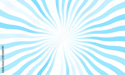 light blue and white sunburst background vector design. comic background with retro rays.sunburst pattern background.