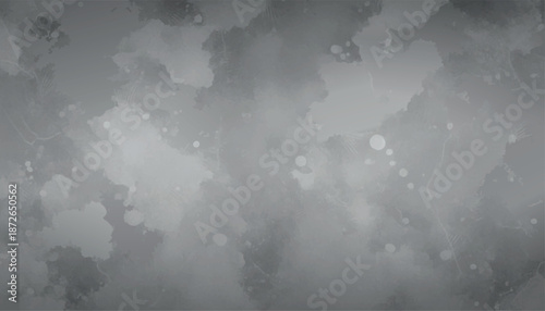 Abstract grayscale background with soft cloud-like shapes and subtle sparkles