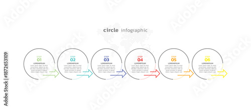 Presentation business abstract background infographic template colorful