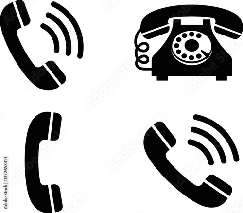 Skier silhouette vector illustration, winter sports athlete downhill skiing with poles, black action sport design isolated on white background