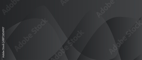 Elegant dark grey abstract background featuring subtle, overlapping curved shapes for a sophisticated and modern aesthetic. Ideal for corporate, tech, or luxury designs.