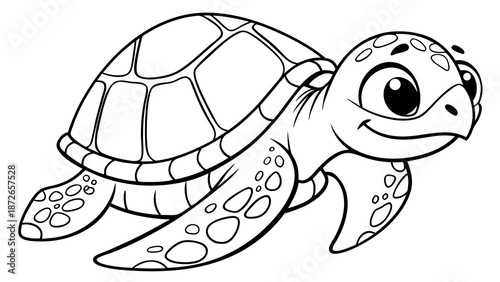 turtle for coloring page