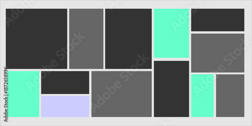 Modular shapes and bento grid layout