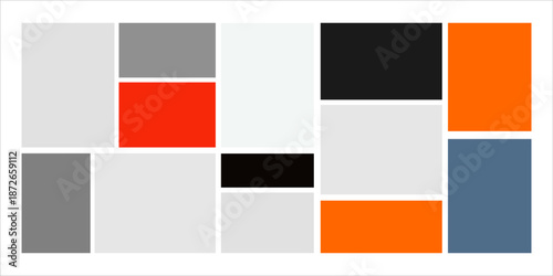 Modular shapes and bento grid layout