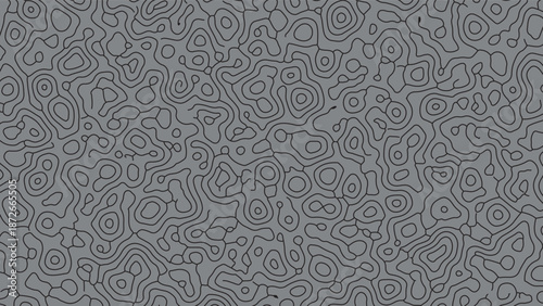 Abstract grayscale image featuring swirling, organic patterns and flowing lines