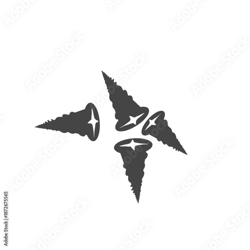 collection of wood screws without background