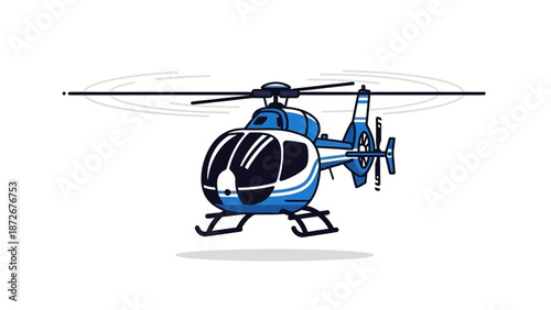 Action-Packed Helicopter Flight, Aviation Dream, Sky High Adventure, Illustrative Art, Clean Background, Aerial View, Aviation Concept
