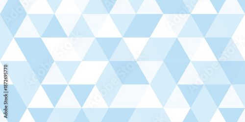 Gradient pastel blue background on triangle pattern. Geometric abstract soft tone pixel background. Shabby pixel.