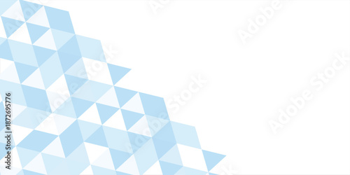 Gradient pastel blue background on triangle pattern. Geometric abstract soft tone pixel background. Shabby pixel.