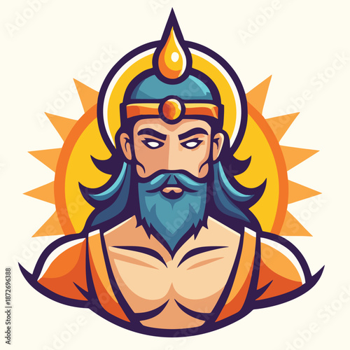 design logo vector icon illustration divine god