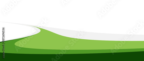 Modern green wave background featuring smooth layered curves and clean minimal style, ideal for website banners, presentations, and professional design projects.