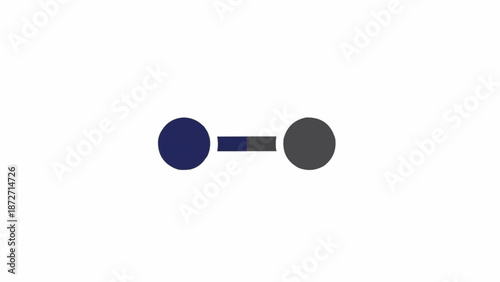 Connected circles with line link.