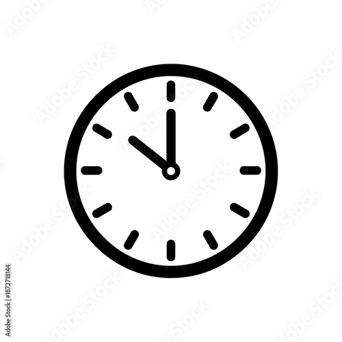 clock icon for time management scheduling and punctuality ideal for business productivity project deadlines and efficient workflow ui design elements.